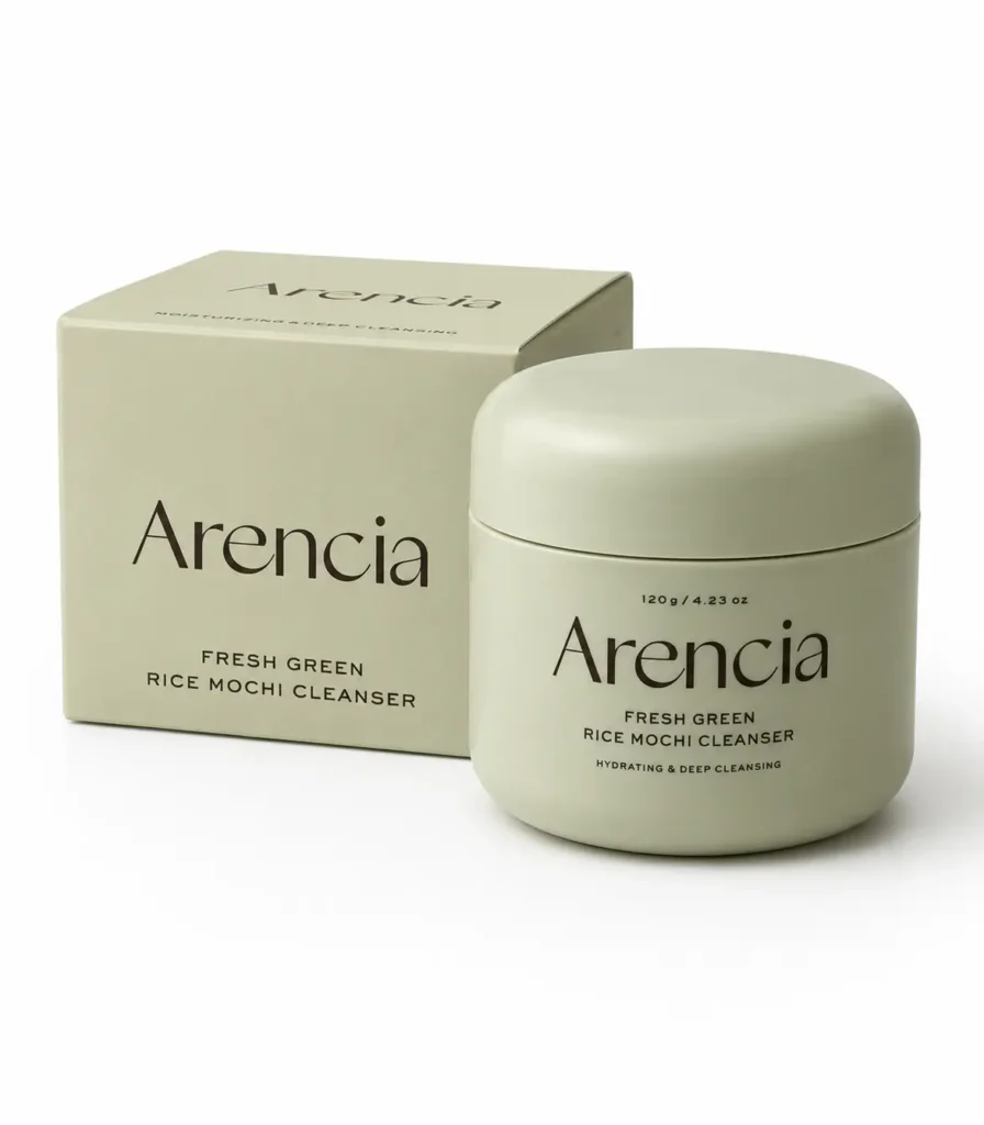Arencia Fresh Green Rice Mochi Cleanser 120g avec boîte